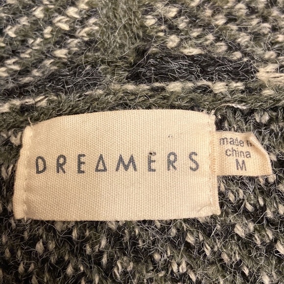 Dreamers Long Line Cardigan Camo Open Front Long Sleeves Sweater - Picture 4 of 6